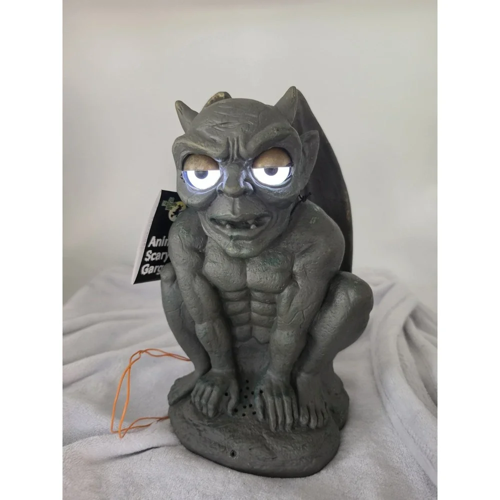 2007 Magic Power Halloween Gargoyle Animated Motion Activated And Talking 11.5